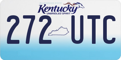 KY license plate 272UTC