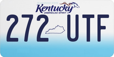 KY license plate 272UTF
