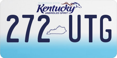 KY license plate 272UTG