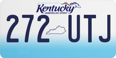 KY license plate 272UTJ