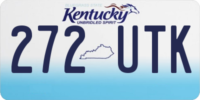 KY license plate 272UTK
