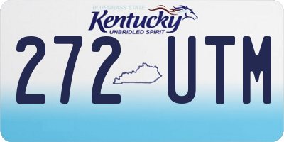 KY license plate 272UTM