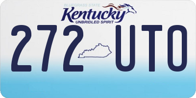 KY license plate 272UTO