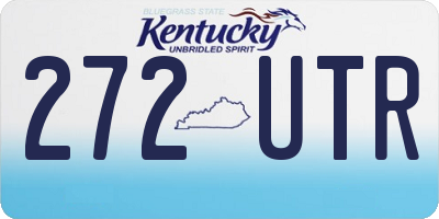 KY license plate 272UTR