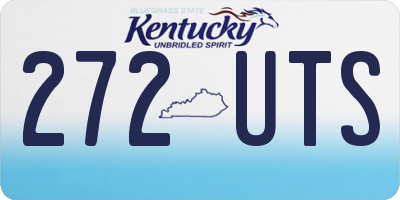 KY license plate 272UTS