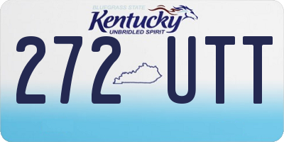KY license plate 272UTT