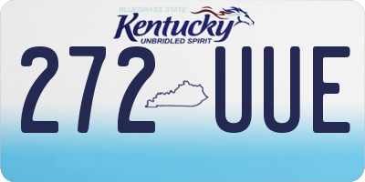 KY license plate 272UUE
