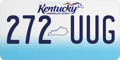 KY license plate 272UUG