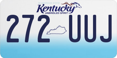 KY license plate 272UUJ