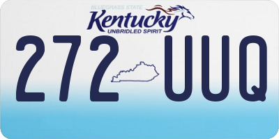 KY license plate 272UUQ