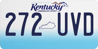 KY license plate 272UVD