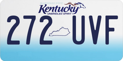 KY license plate 272UVF