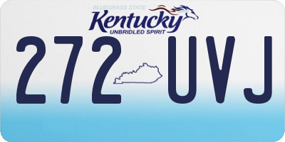 KY license plate 272UVJ