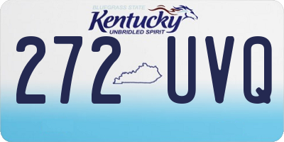 KY license plate 272UVQ