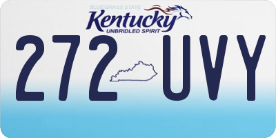 KY license plate 272UVY
