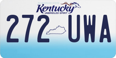 KY license plate 272UWA