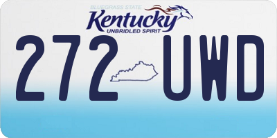 KY license plate 272UWD