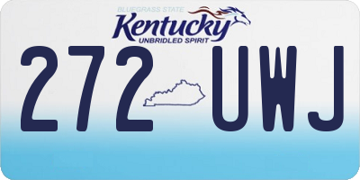 KY license plate 272UWJ