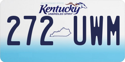 KY license plate 272UWM