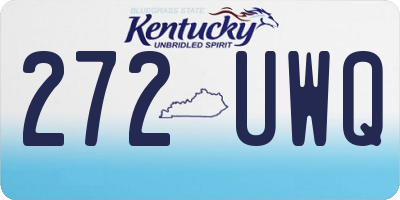 KY license plate 272UWQ