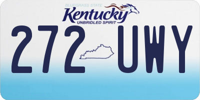KY license plate 272UWY