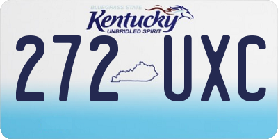 KY license plate 272UXC