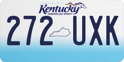 KY license plate 272UXK