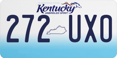 KY license plate 272UXO