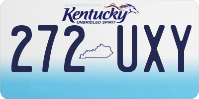 KY license plate 272UXY
