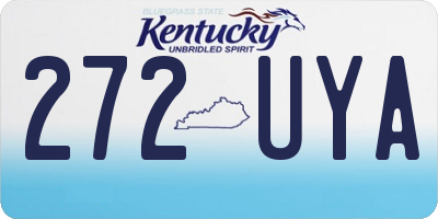 KY license plate 272UYA