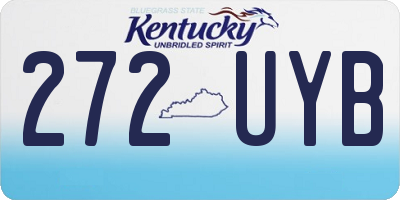 KY license plate 272UYB