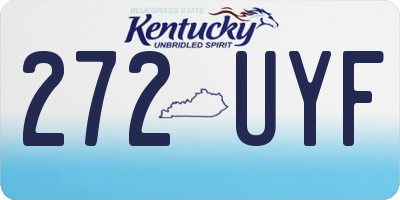 KY license plate 272UYF