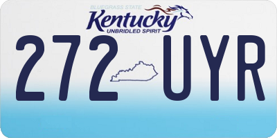 KY license plate 272UYR