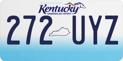 KY license plate 272UYZ