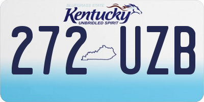 KY license plate 272UZB