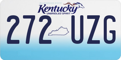 KY license plate 272UZG