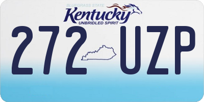 KY license plate 272UZP