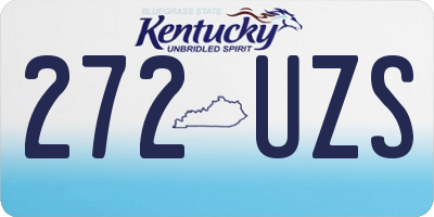 KY license plate 272UZS