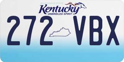 KY license plate 272VBX