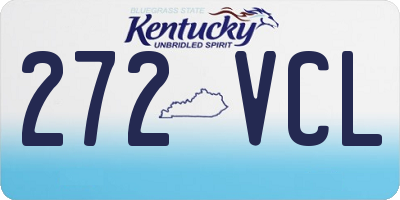 KY license plate 272VCL