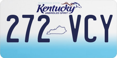 KY license plate 272VCY