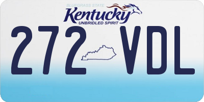 KY license plate 272VDL