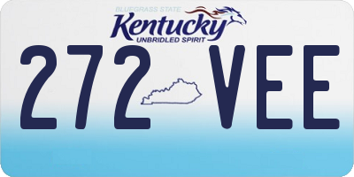 KY license plate 272VEE