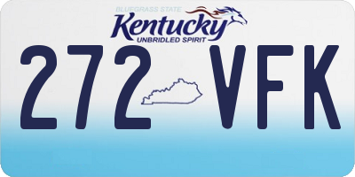 KY license plate 272VFK