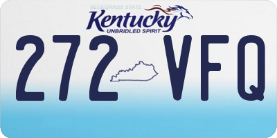 KY license plate 272VFQ
