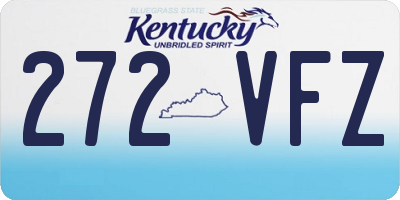 KY license plate 272VFZ