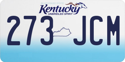 KY license plate 273JCM