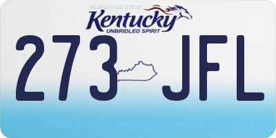 KY license plate 273JFL