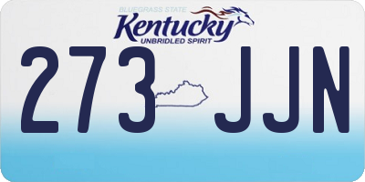 KY license plate 273JJN