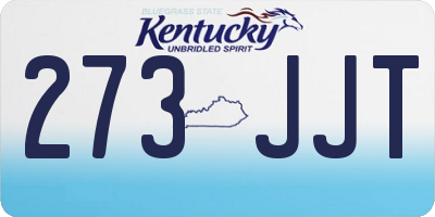 KY license plate 273JJT